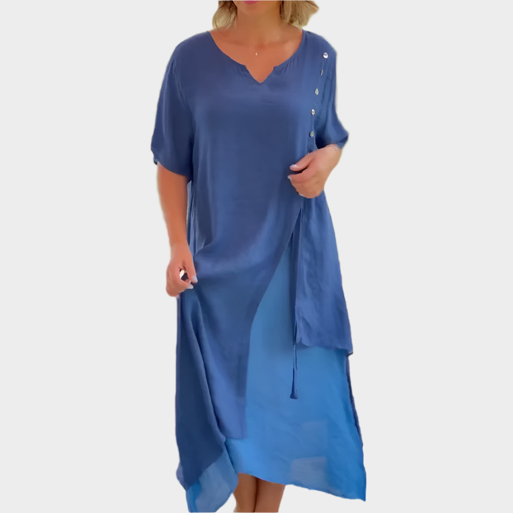 Classic Maxi Dress in a Solid Colour