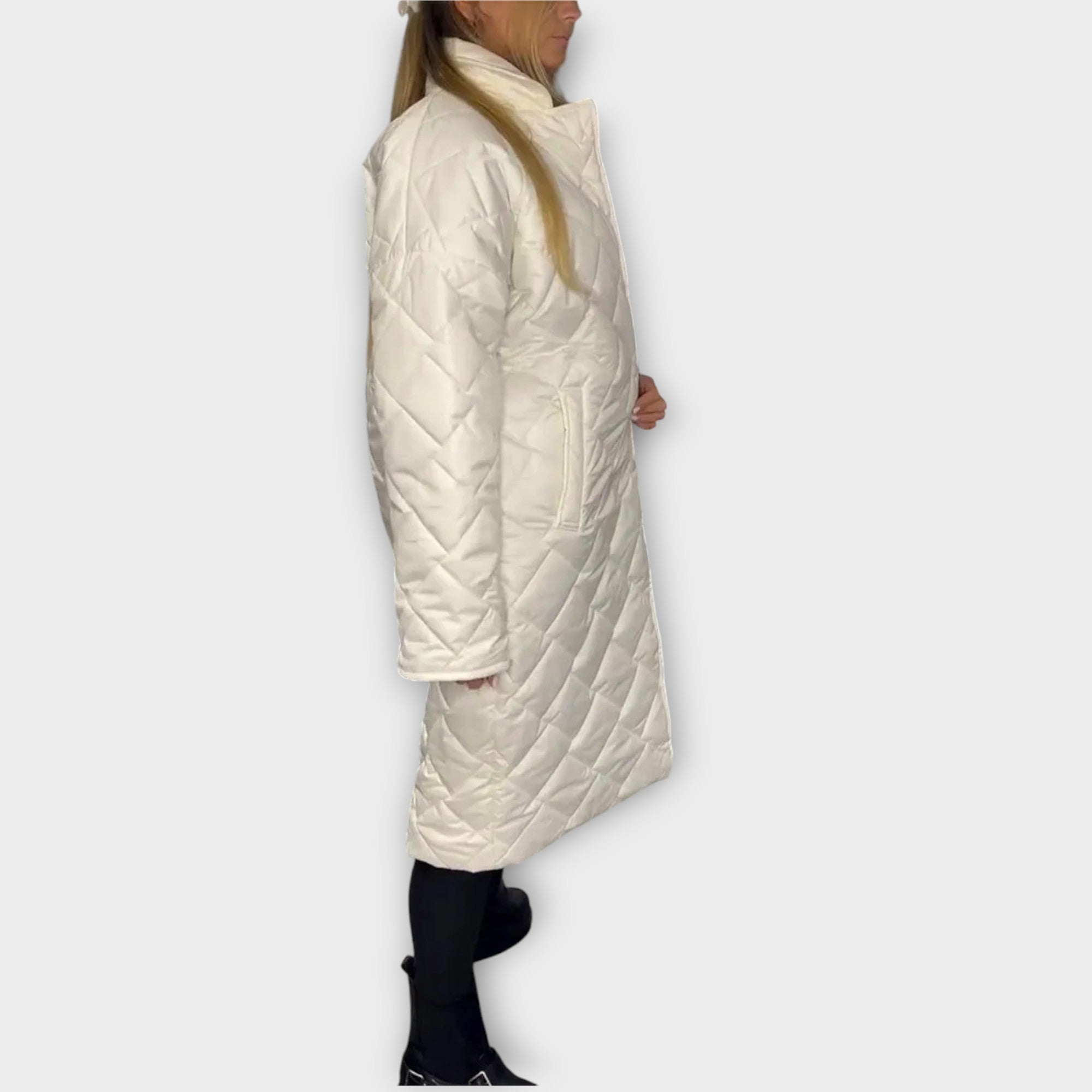 Reversible Padded Jacket with Leopard Lining