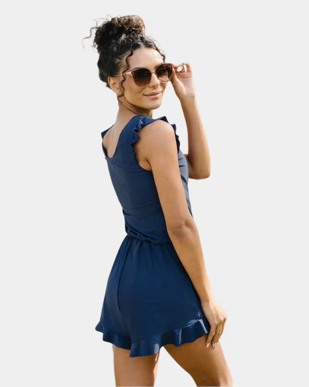 Swimsuit with Ruffles and Bust Support