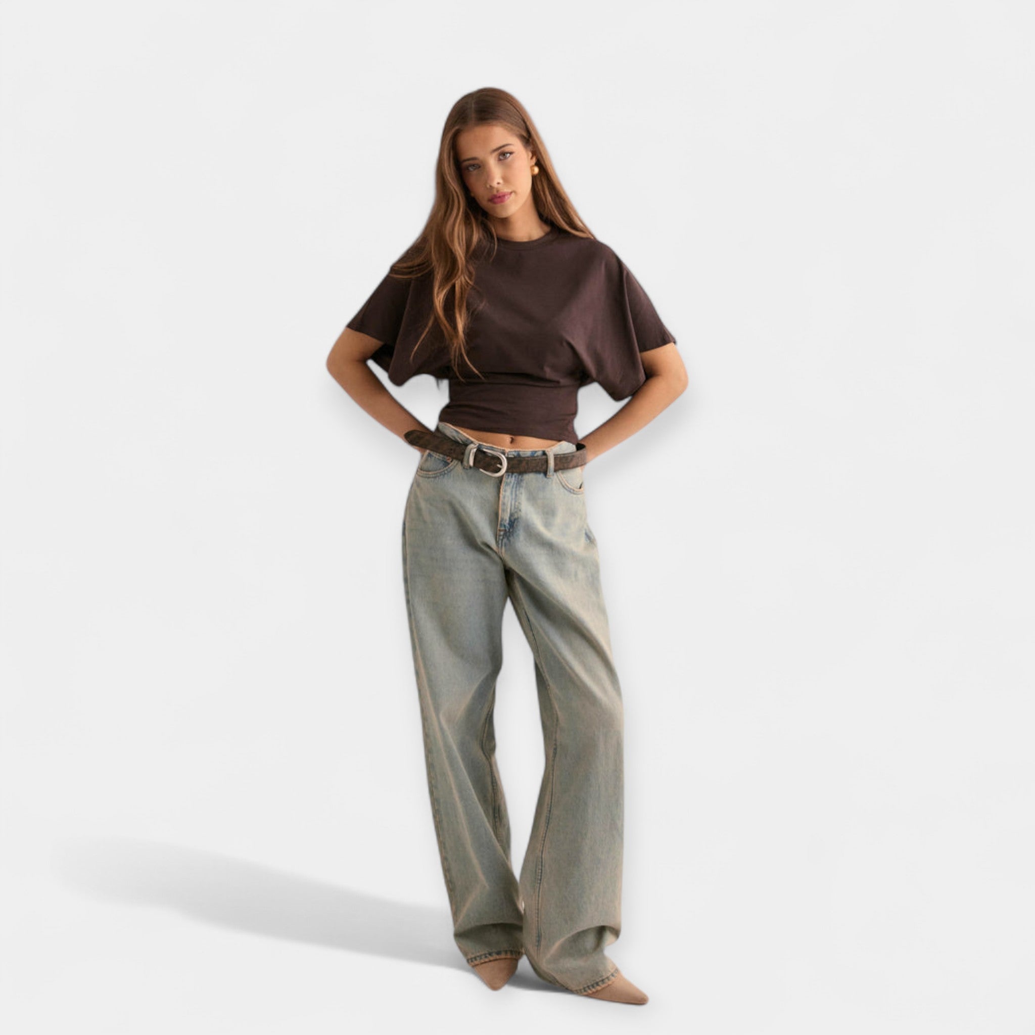 Blouse with Comfortable Wide Sleeves