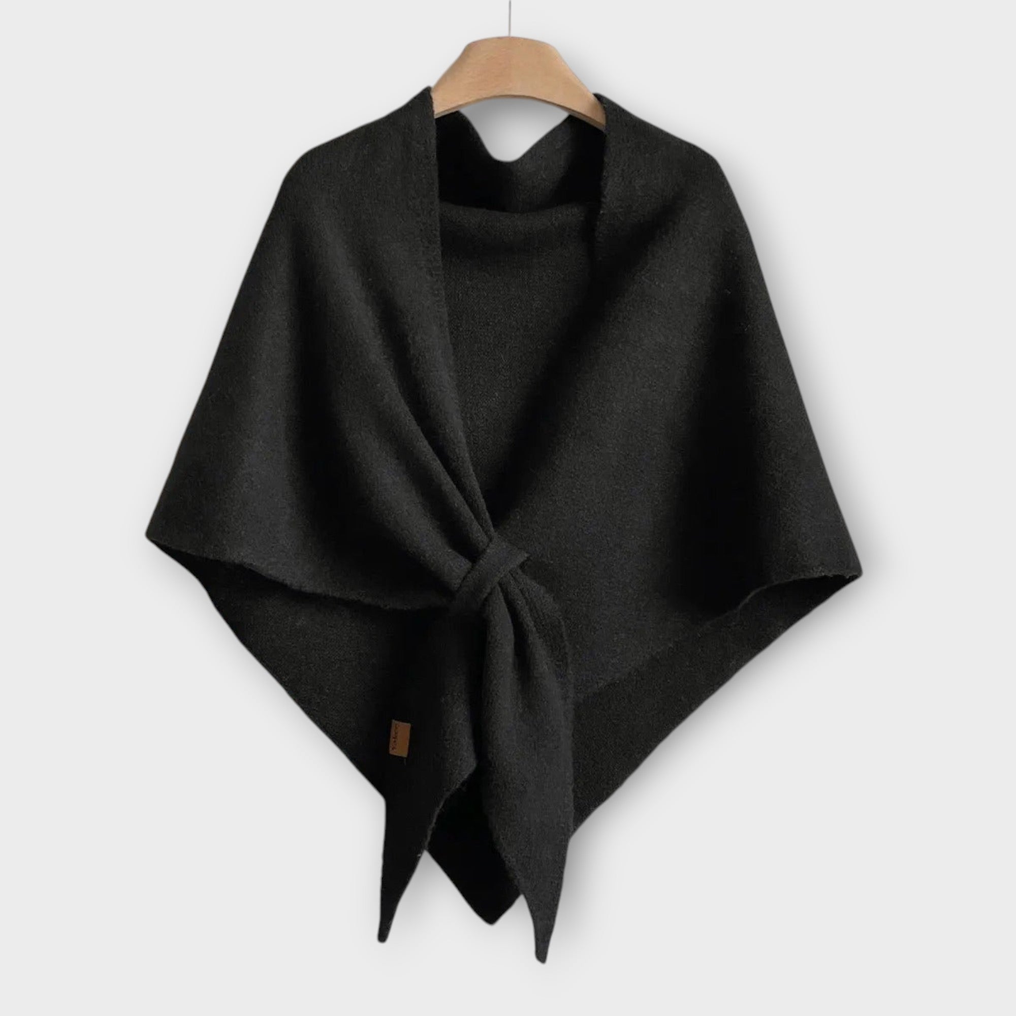 Cozy Tie-Front Shawl Wrap