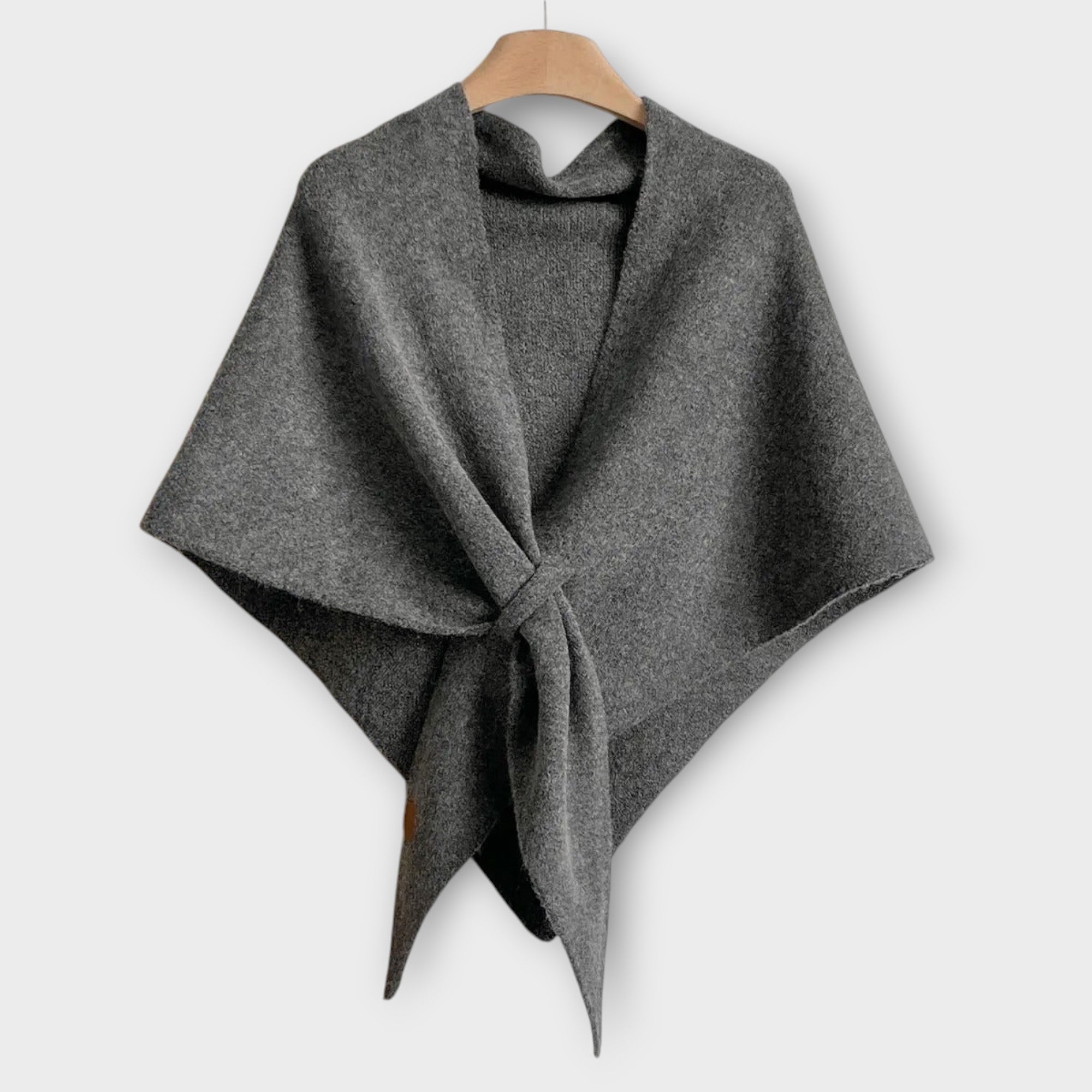 Cozy Tie-Front Shawl Wrap