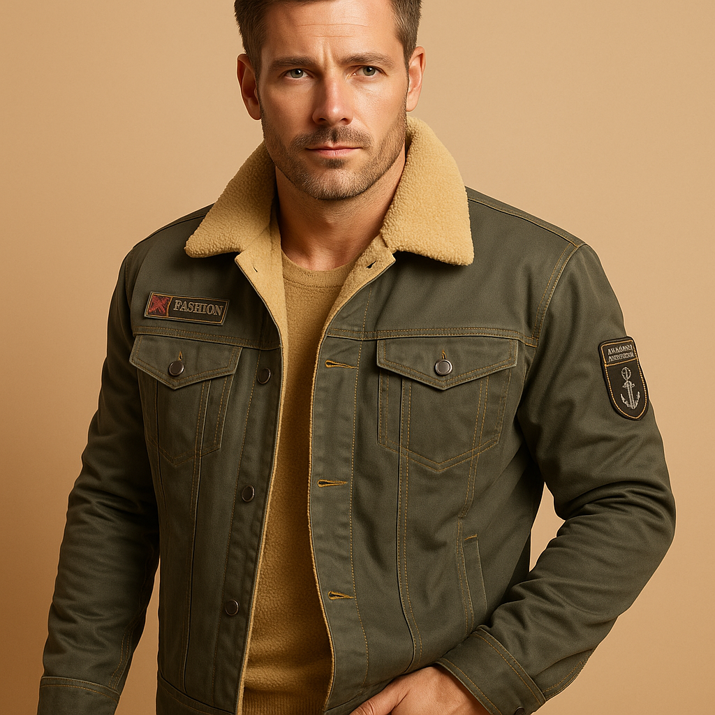 Fleece motorjas voor heren met verstevigde delen en ademend comfort, perfect voor koudere motortochten.